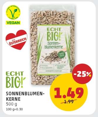 ECHT BIO! SONNENBLUMENKERNE