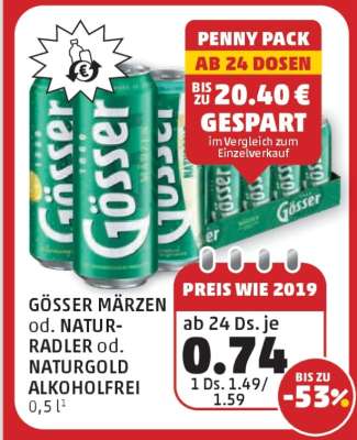Gösser Märzen od. Natur-Radler od. Naturgold Alkoholfrei