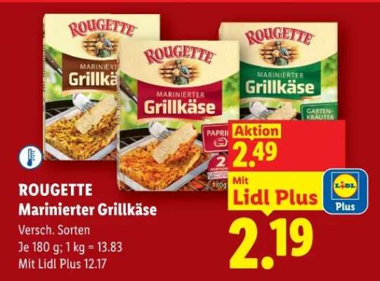 Rougette Marinierter Grillkäse