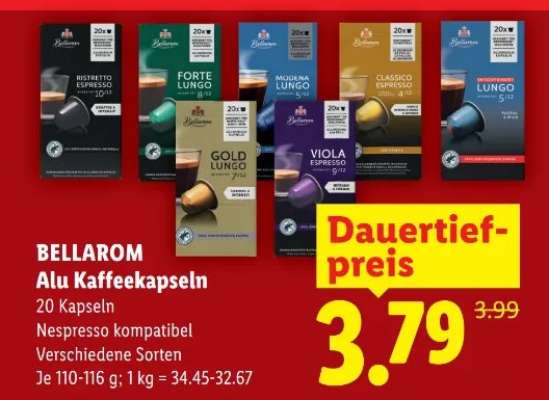 BELLAROM Alu Kaffeekapseln