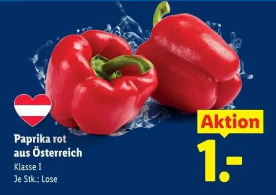 Paprika rot aus Österreich