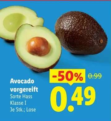 Avocado vorgereift