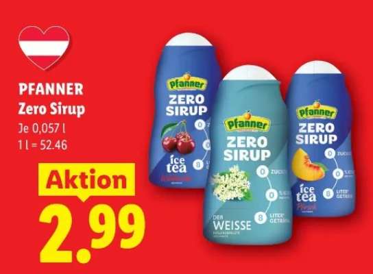 PFANNER Zero Sirup