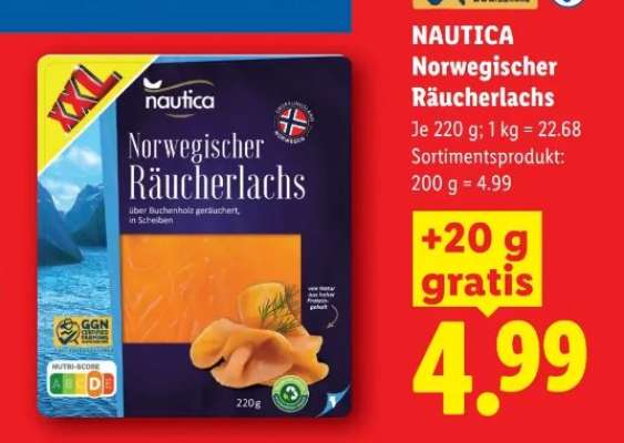 Nautica Norwegischer Räucherlachs