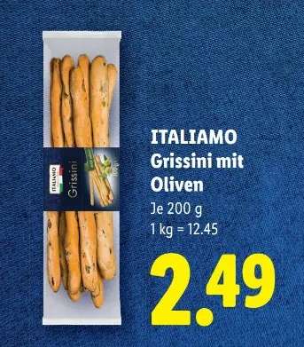 Italiamo Grissini mit Oliven