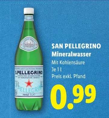 San Pellegrino Mineralwasser
