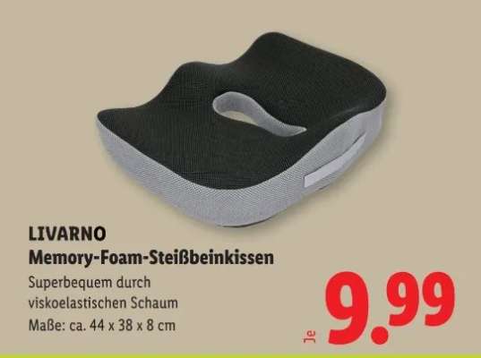 LIVARNO Memory-Foam-Steißbeinkissen