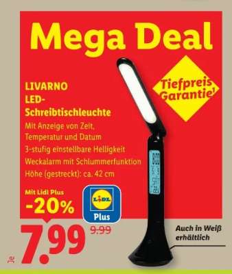LIVARNO LED-Schreibtischleuchte