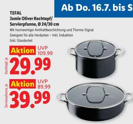 Jamie Oliver Kochtopf/Servierpfanne, Ø 24/30 cm