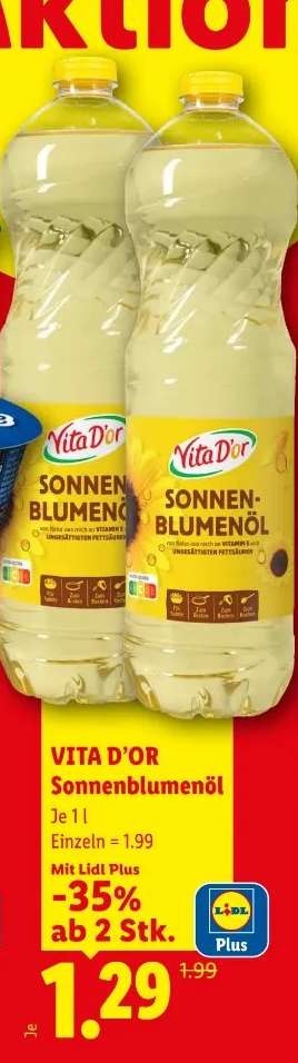 Vita D'or Sonnenblumenöl