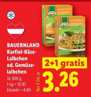 Bauernland Karfiol-Käse-Laibchen od. Gemüselaibchen