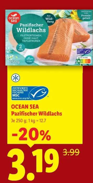 OCEAN SEA Pazifischer Wildlachs