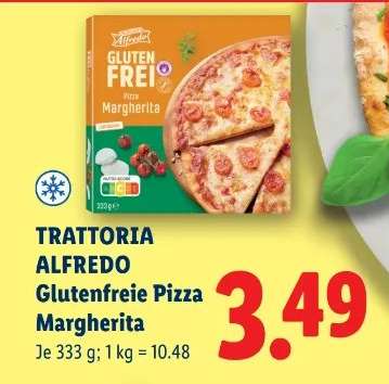 Trattoria Alfredo Glutenfreie Pizza Margherita
