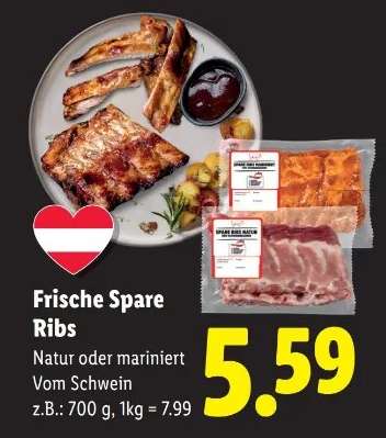 Frische Spare-Ribs