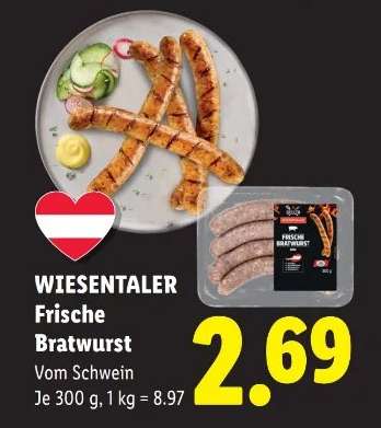 WIESENTALER Frische Bratwurst