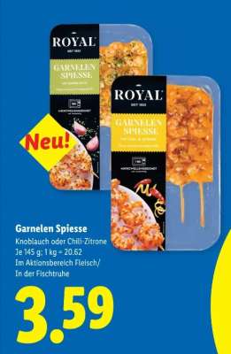 Garnelen Spiesse