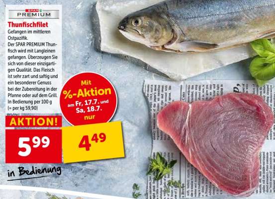 SPAR PREMIUM Thunfischfilet
