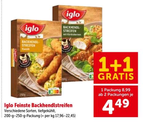 Iglo Feinste Backhendelstreifen