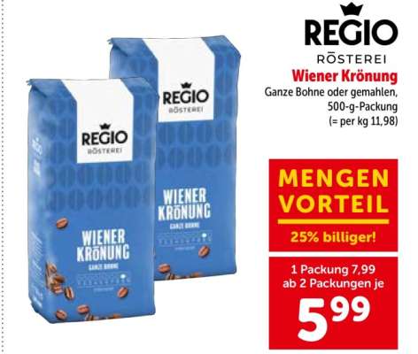 REGIO RÖSTEREI Wiener Krönung