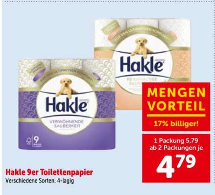 Hakle 9er Toilettenpapier