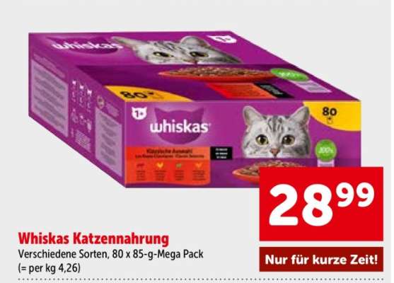 Whiskas Katzennahrung