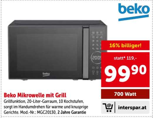Beko Mikrowelle mit Grill