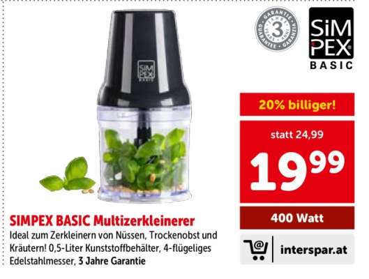 SIMPEX Basic Multizerkleinerer