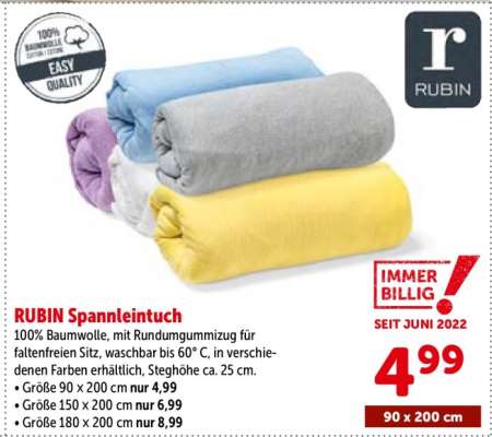 RUBIN Spannleintuch
