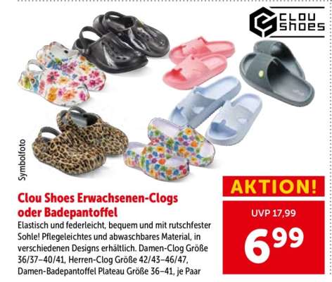 Clou Shoes Erwachsenen-Clogs oder Badepantoffel