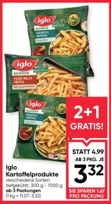 iglo Kartoffelprodukte