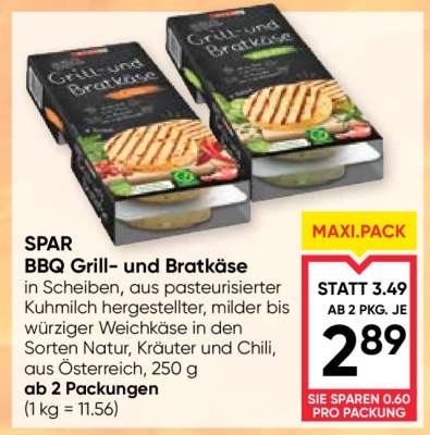 SPAR BBQ Grill- und Bratkäse