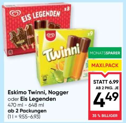 Eskimo Twinni, Nogger oder Eis Legenden