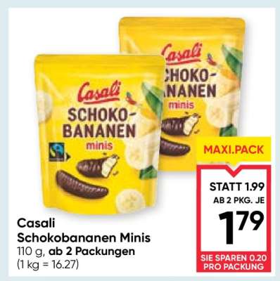 CASALI SCHOKOBANANEN MINIS