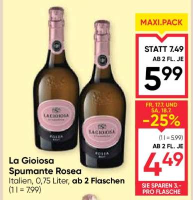 La Gioiosa Spumante Rosea