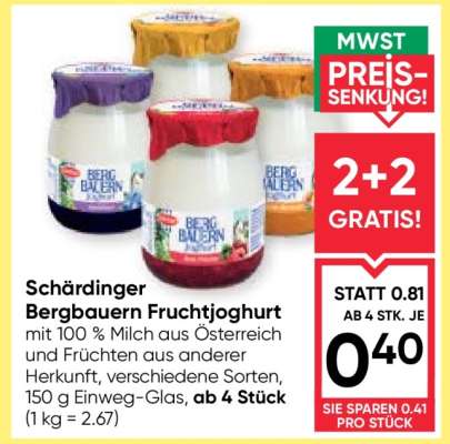 Schärdinger Bergbauern Fruchtjoghurt