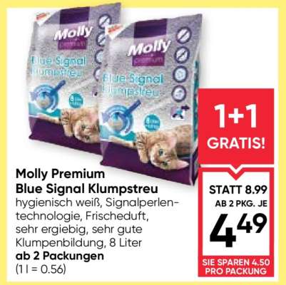 Molly Premium Blue Signal Klumpstreu
