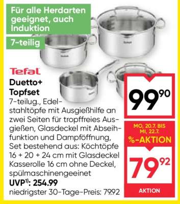 Tefal Duetto+ Topfset