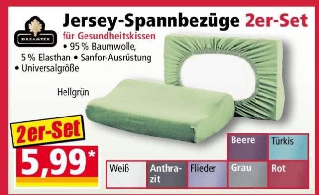 Jersey-Spannbezüge 2er-Set