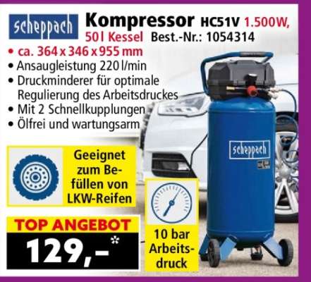 Scheppach Kompressor HC51V