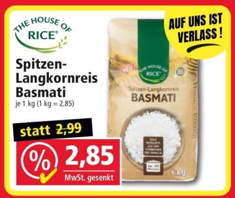 Spitzen-Langkornreis Basmati