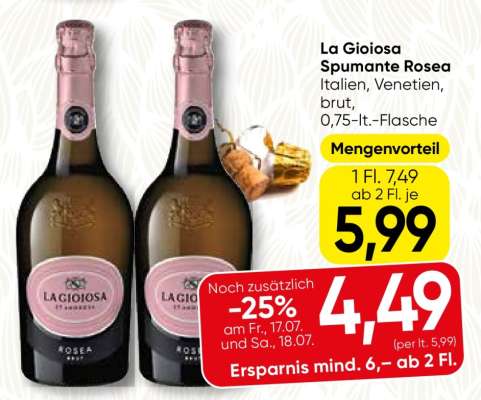 La Gioiosa Spumante Rosea