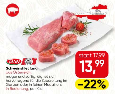 Schweinsfilet lang