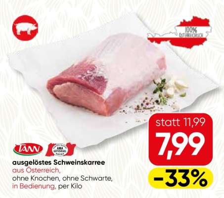 Ausgelöstes Schweinskarree