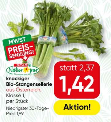 knackiger Bio-Stangensellerie