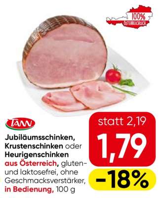 Jubiläumsschinken, Krustenschinken oder Heurigenschinken