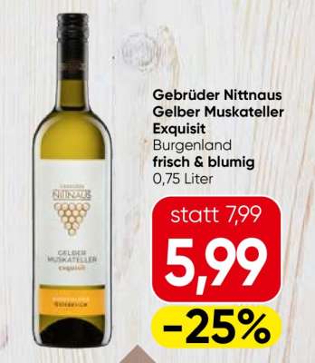 Gebrüder Nittnaus Gelber Muskateller Exquisit