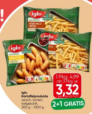 iglo Kartoffelprodukte