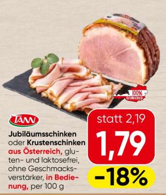 TANN Jubiläumsschinken oder Krustenschinken