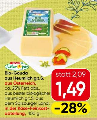 Bio-Gouda aus Heumilch g.t.S.