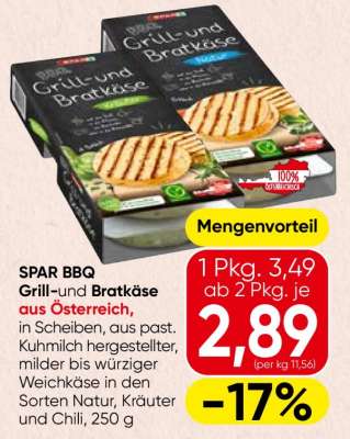 SPAR BBQ Grill- und Bratkäse